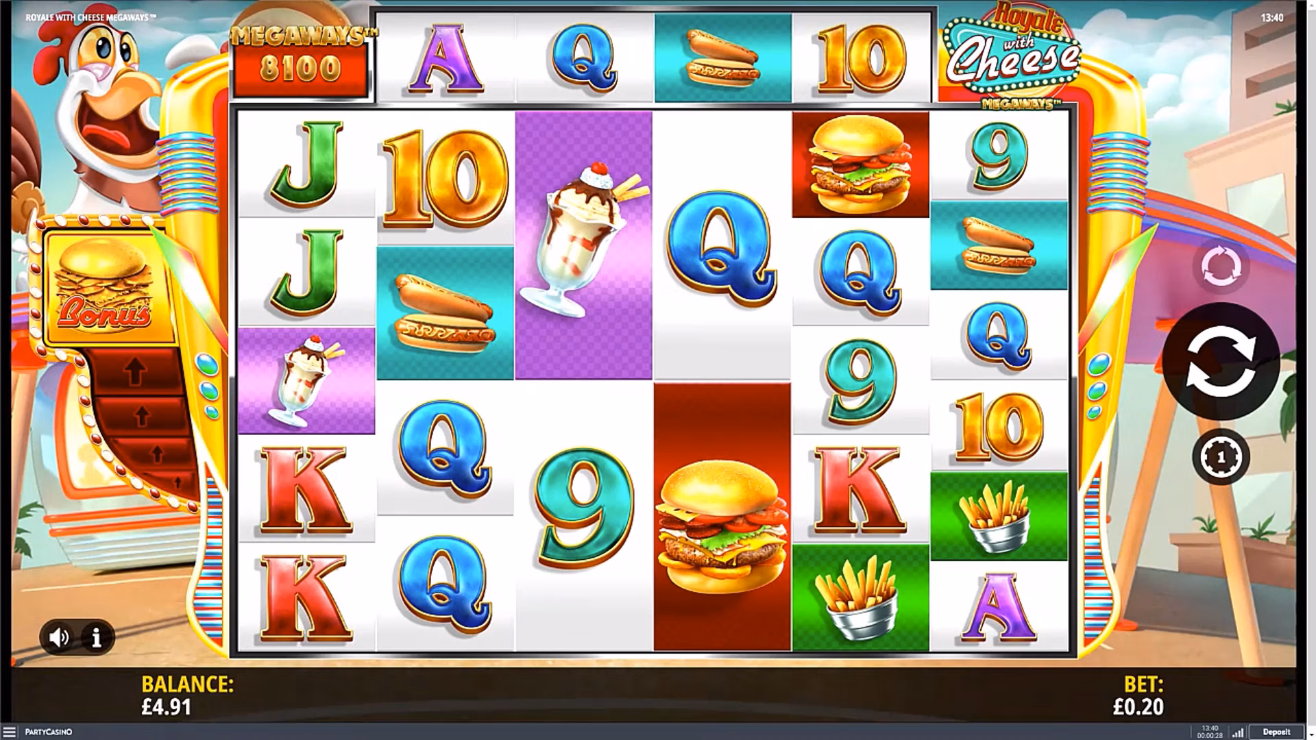 “Royale With Cheese Megaways” online slot fra iSoftBet